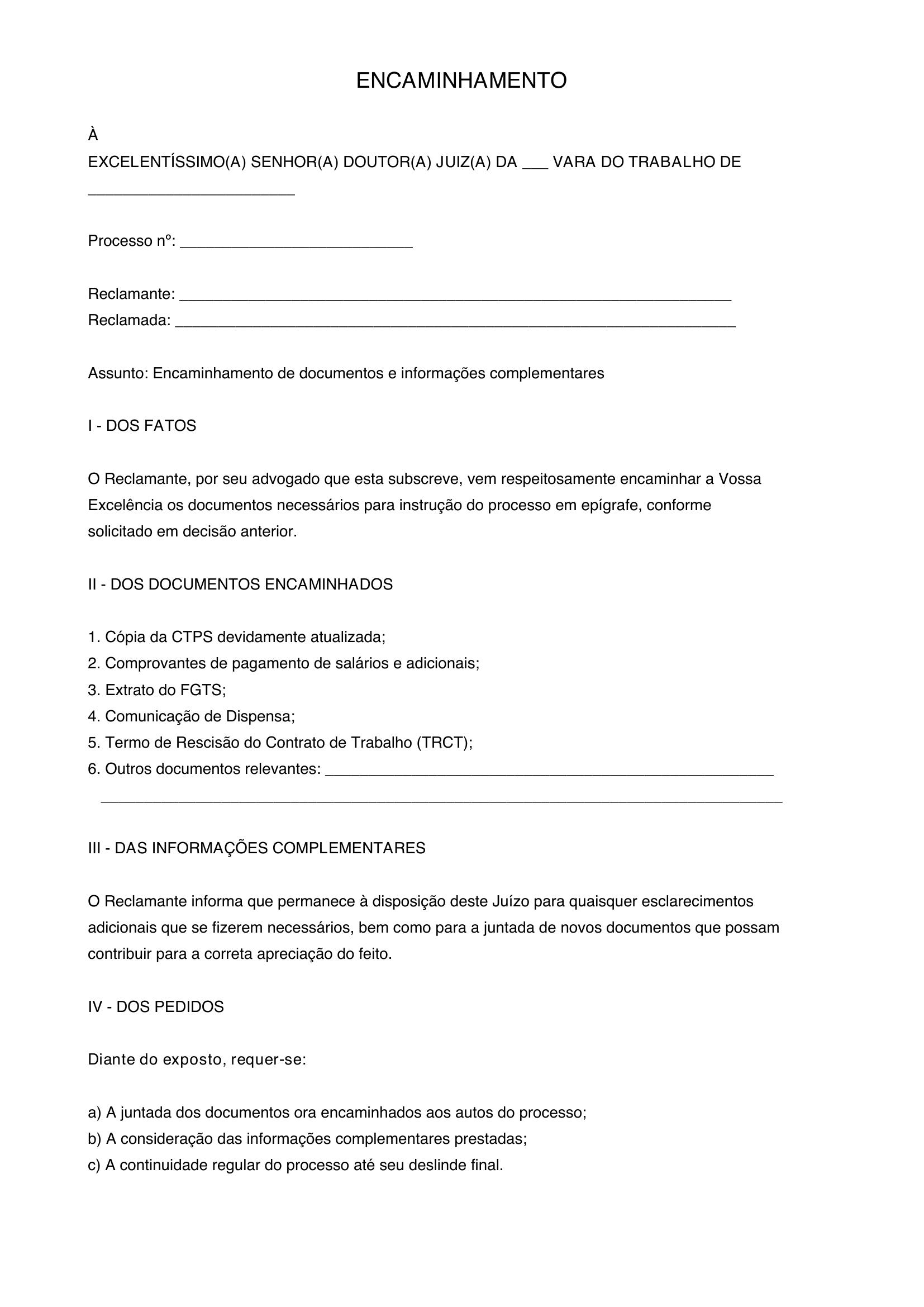 Modelo De Encaminhamento