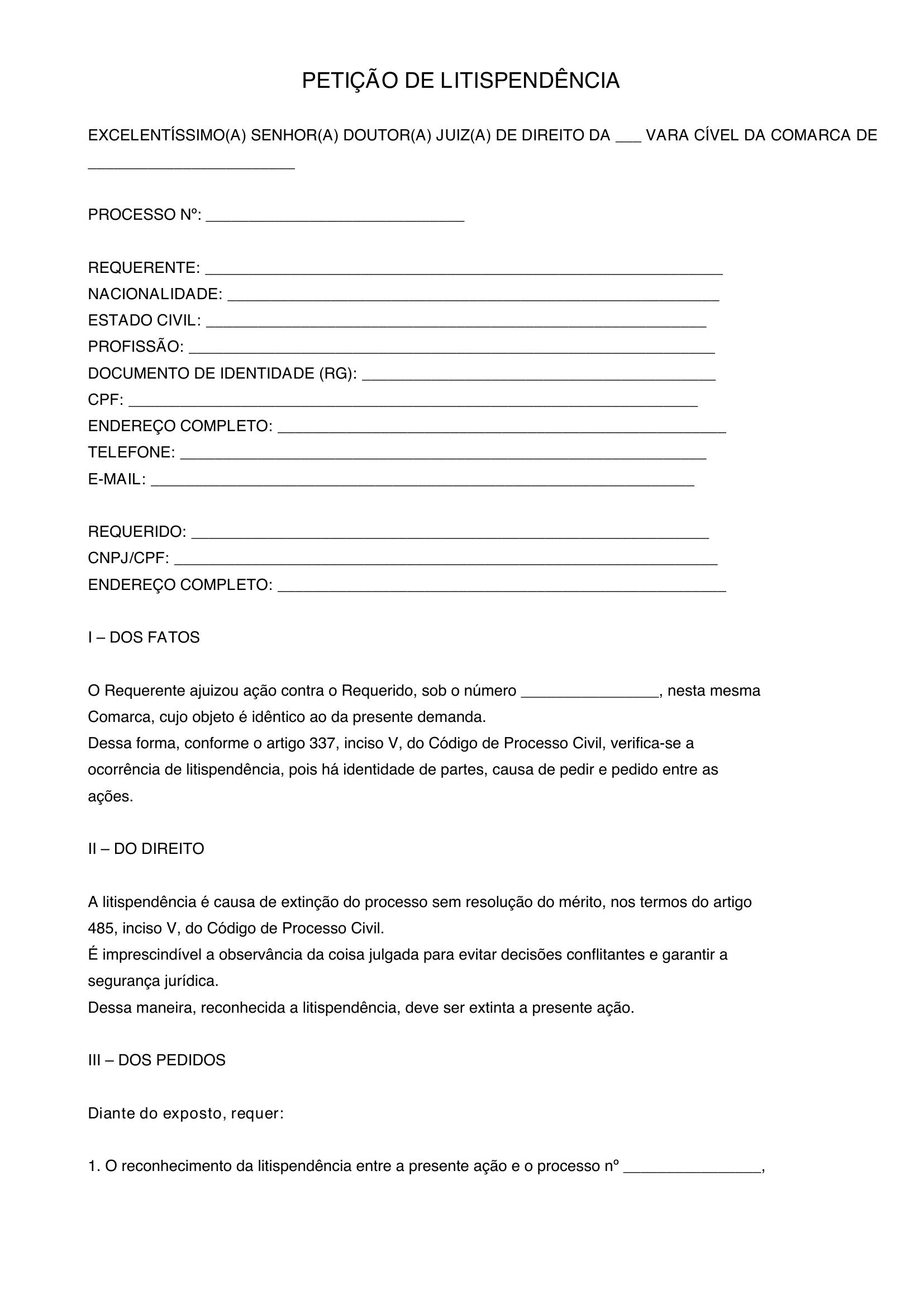 Modelo Litispendencia